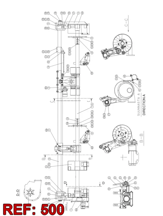 RC REAR FRAME PARTS