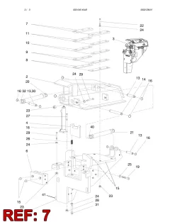Sandvik AŞINMA PARÇASI, Yerüstü — teknik çizim