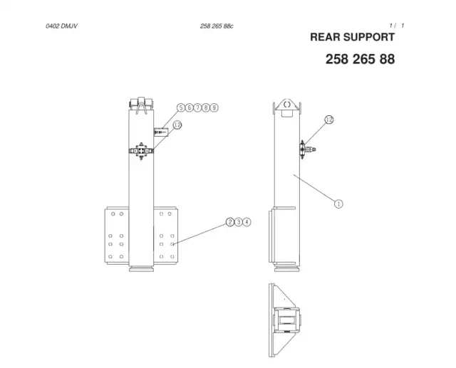 HYDRAULIC JACK MOUNTING