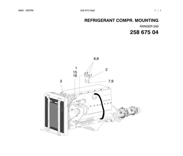 REFRIGERANT COMPR. MONTAJ AYAĞI