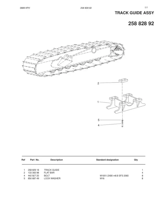 TRACK GUIDE ASSY