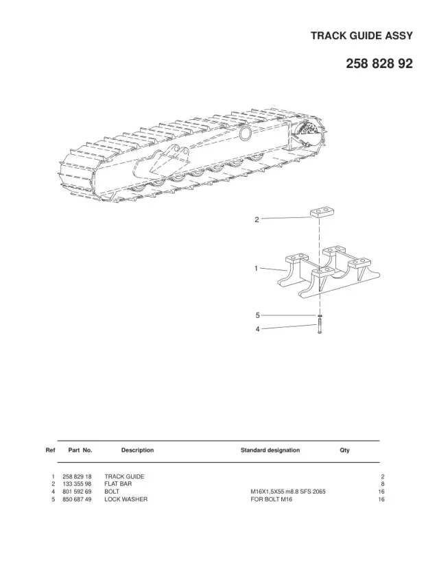 TRACK GUIDE ASSY