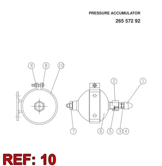 ACCUMULATOR SUPPORT