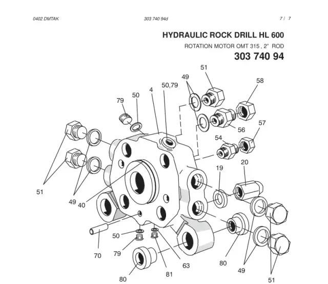 HYDRAULIC BOHRHAMMER HL 600