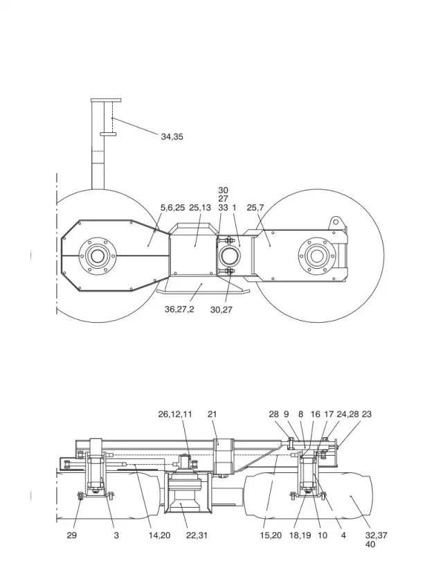 OSCILLATION FRAME ASSY, LEFT