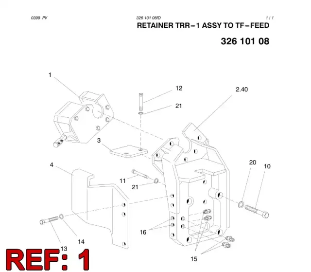 RETAINER ASSY TRR-1