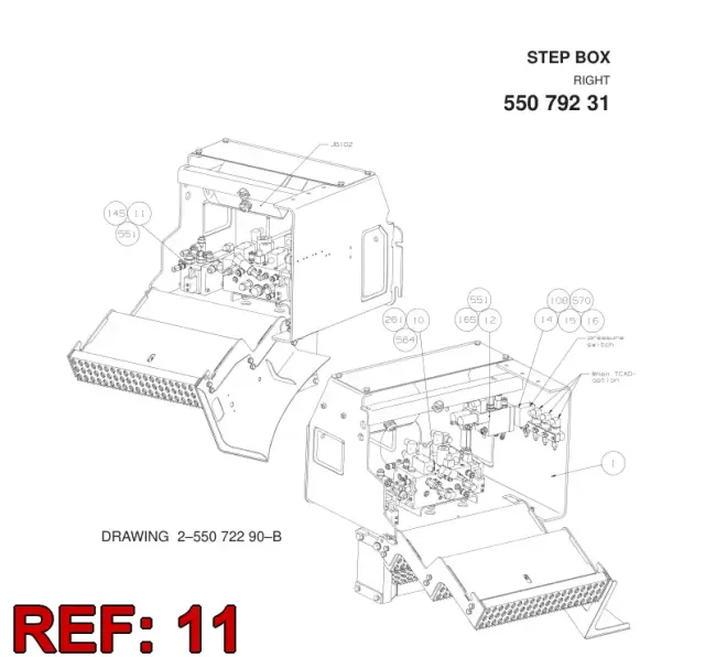 DIRECT.VALF OF ROTATION GRB.