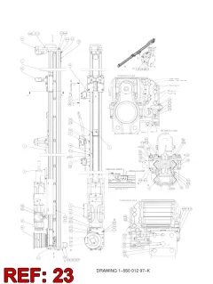 Sandvik REAR FRAME — diagrama técnico