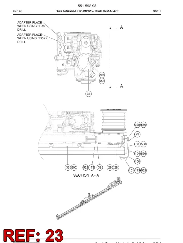 FRAME, REAR