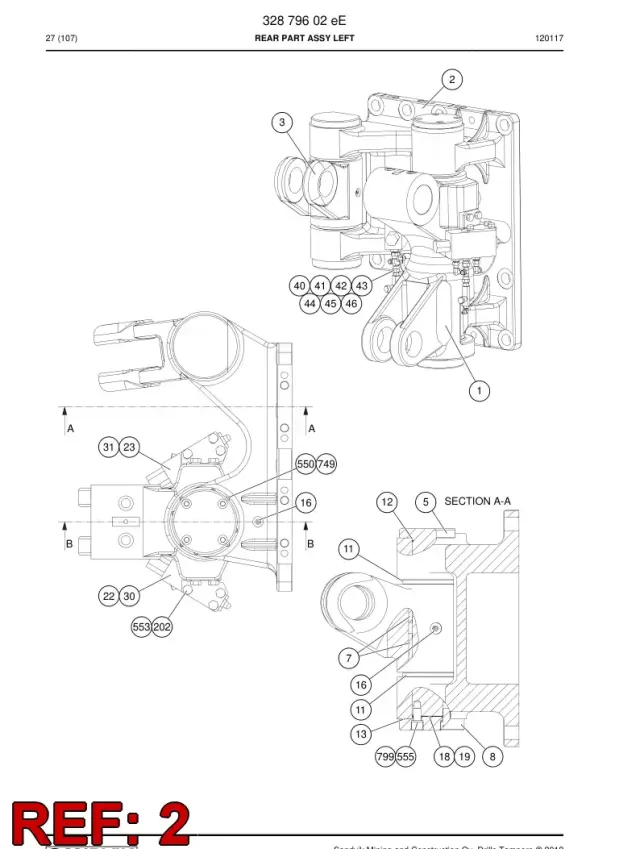 MOUNTING PLAKA LEFT,MACH.TB40