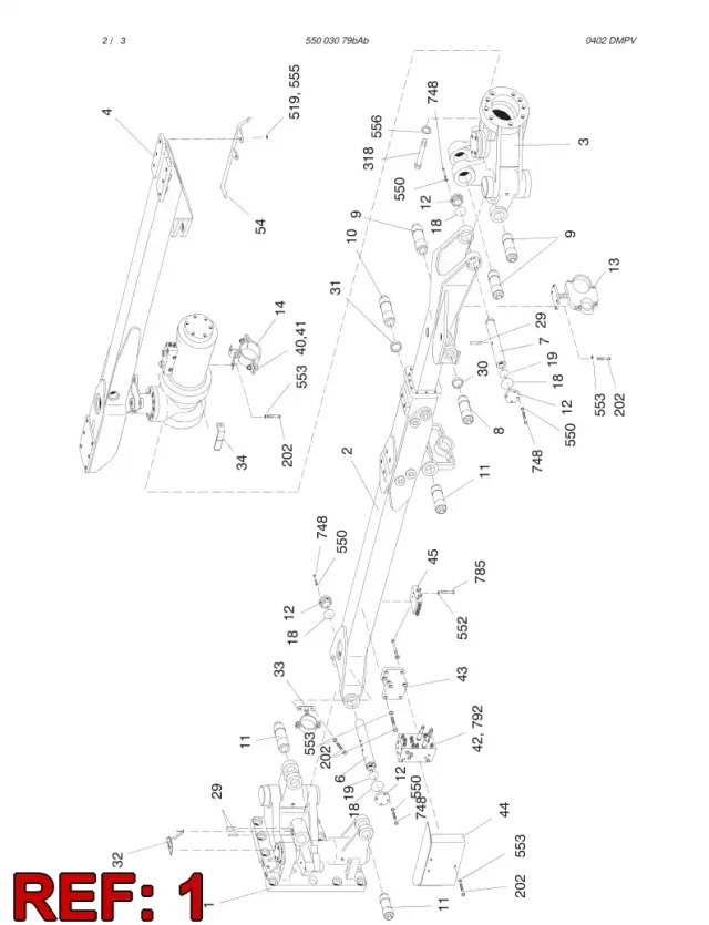 REAR ASSY TB60 RIGHT