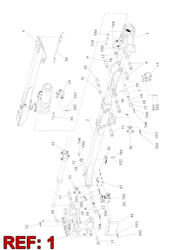REAR PART ASSY RIGHT