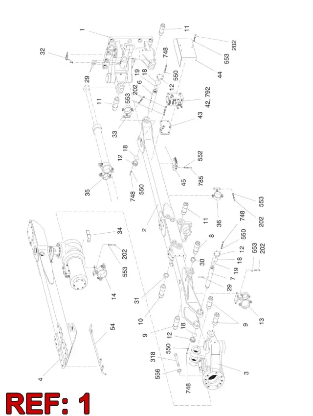 REAR PART ASSY LEFT