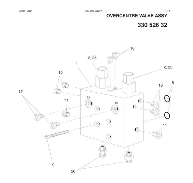 OVERCENTRE VALVE ASSY
