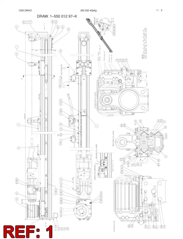BEAM ASSEMBLY TF500-20'