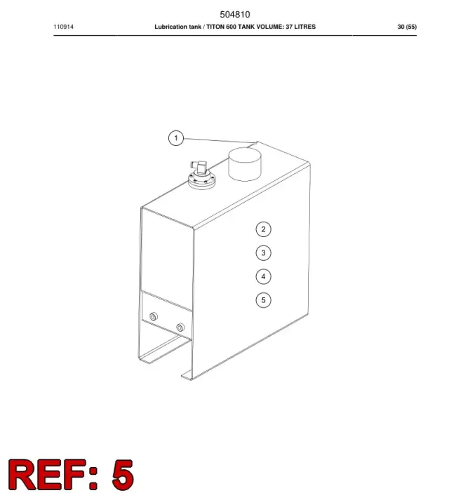 LUBRICATOR LEVEL-STICKER