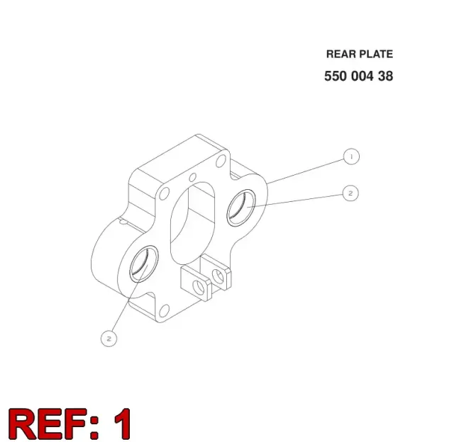 PLATE, REAR