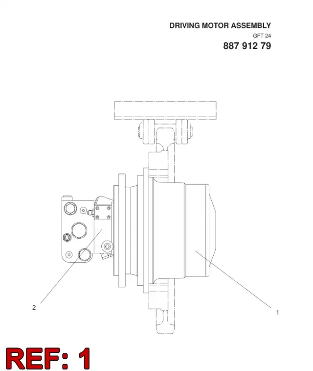 WHEEL MOTOR W/O HYDR.MOTOR