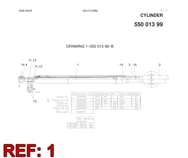 CYLINDER R/B 55054065 RB