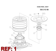Sandvik REEL ASSY — technische Zeichnung