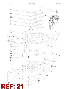 Sandvik HİDROLİK SİLİNDİR, Yerüstü — teknik çizim