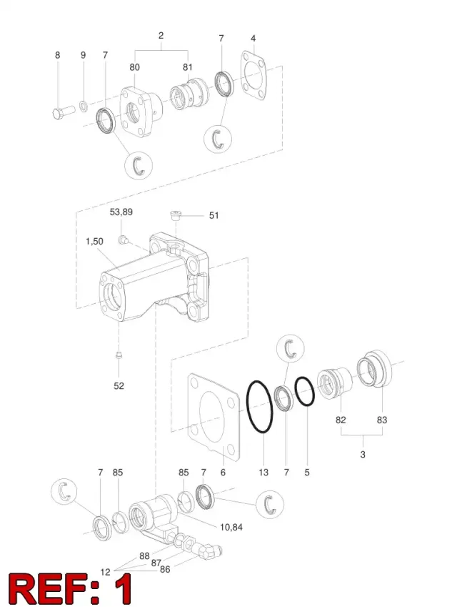 FLUSHING DEVICE BODY
