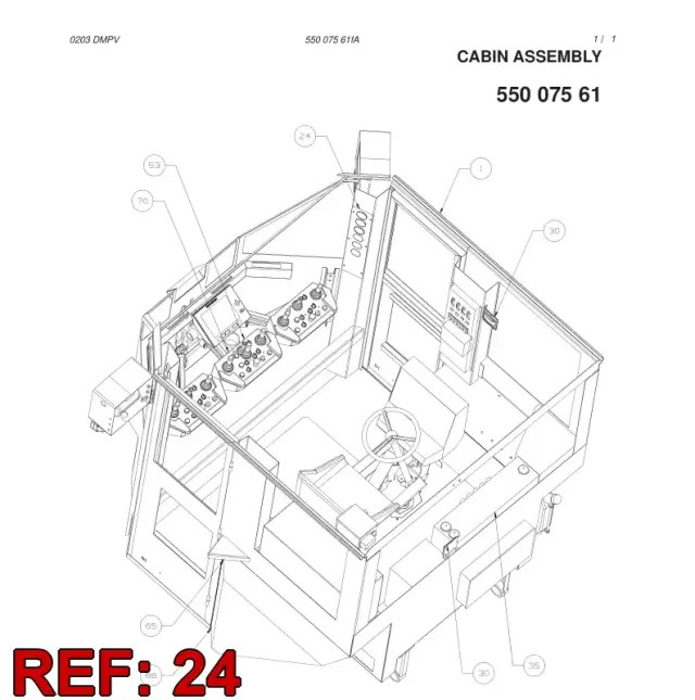 GAUGE COVER, CABIN L