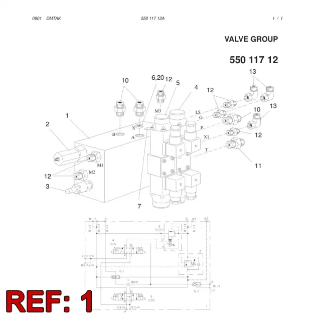 VENTIL GROUP BAUGRUPPE FOR WINCH