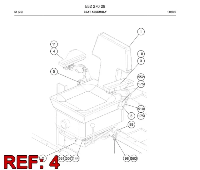 ARMREST (RH)