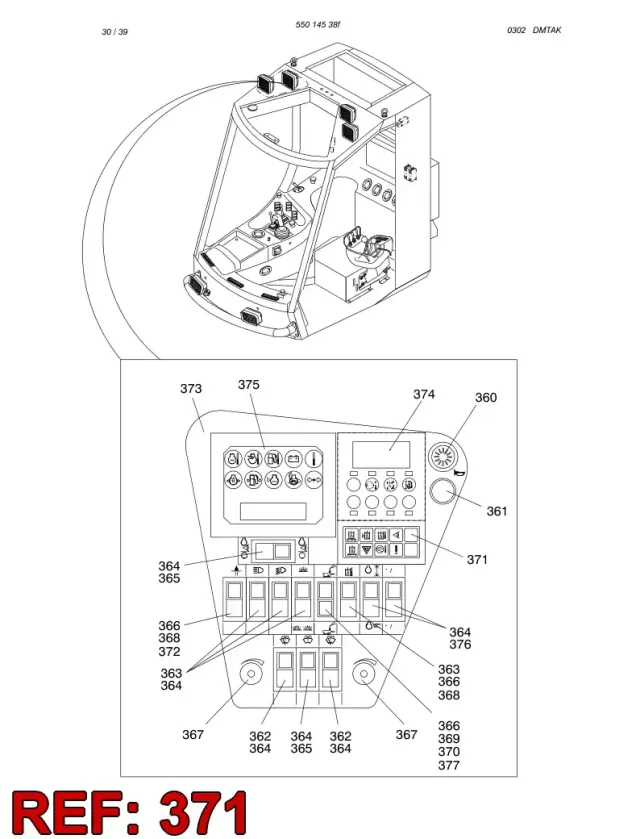 CONTROL (WARNING) LIGHT PANEL