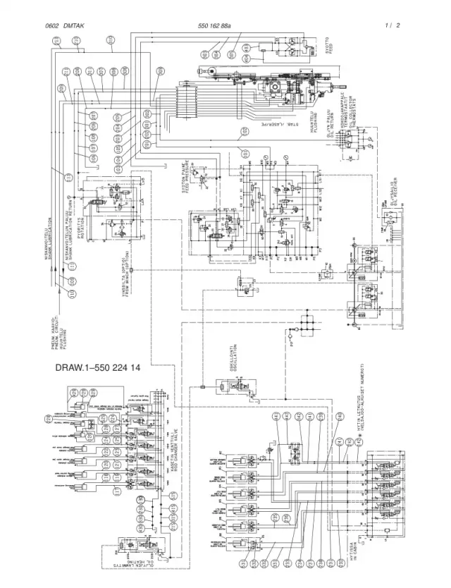 HDRAULIC DIAGRAM, BOOM (1-550