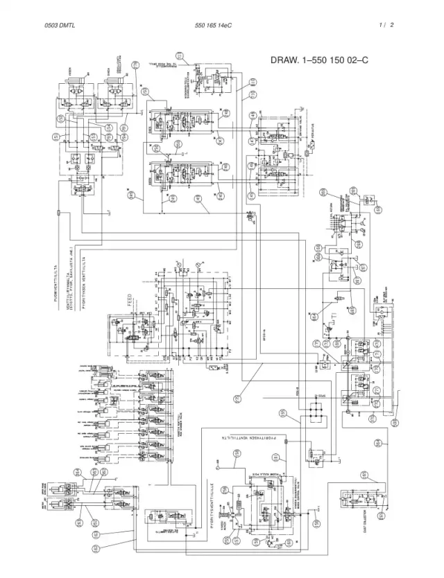 HDRAULIC DIAGRAM,LOWER FRAME