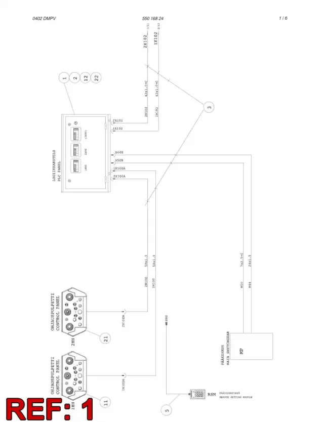 CONJUNTO DA CAIXA DE CONTROLO