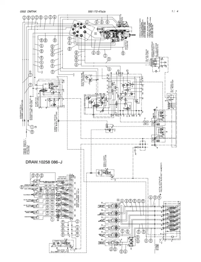 HDRAULIC DIAGRAM,BOOM (1-550