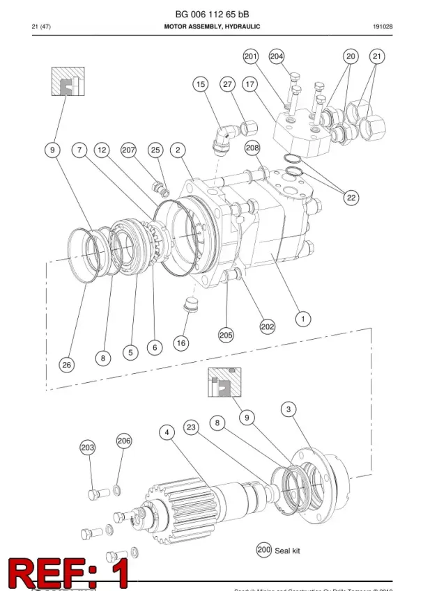 HYDRAULIC MOTOR, GEROTOR