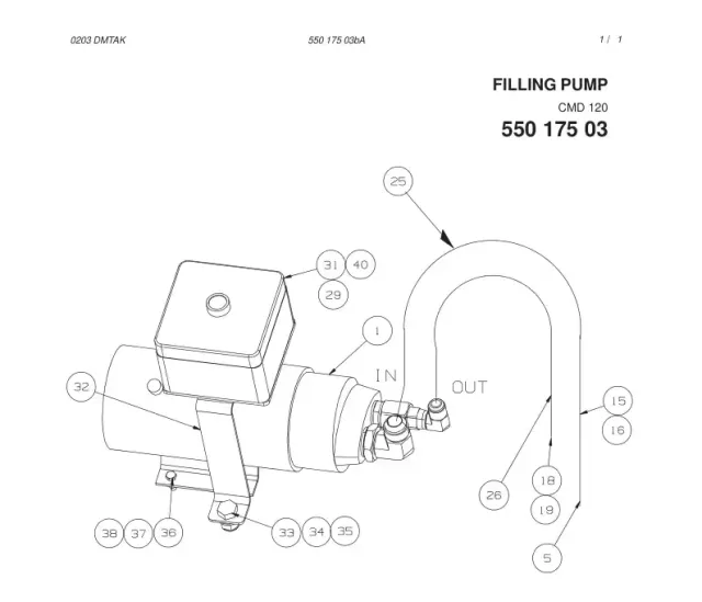 FILLING POMPE