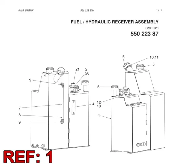 FUEL/HYDR.OIL TANK