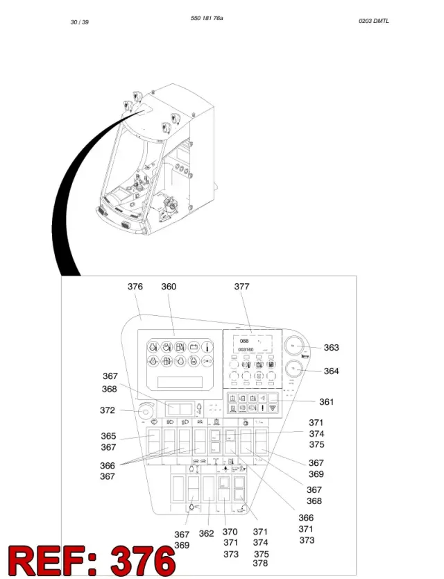 DECAL PANTERA INSTRUMENT PANEL