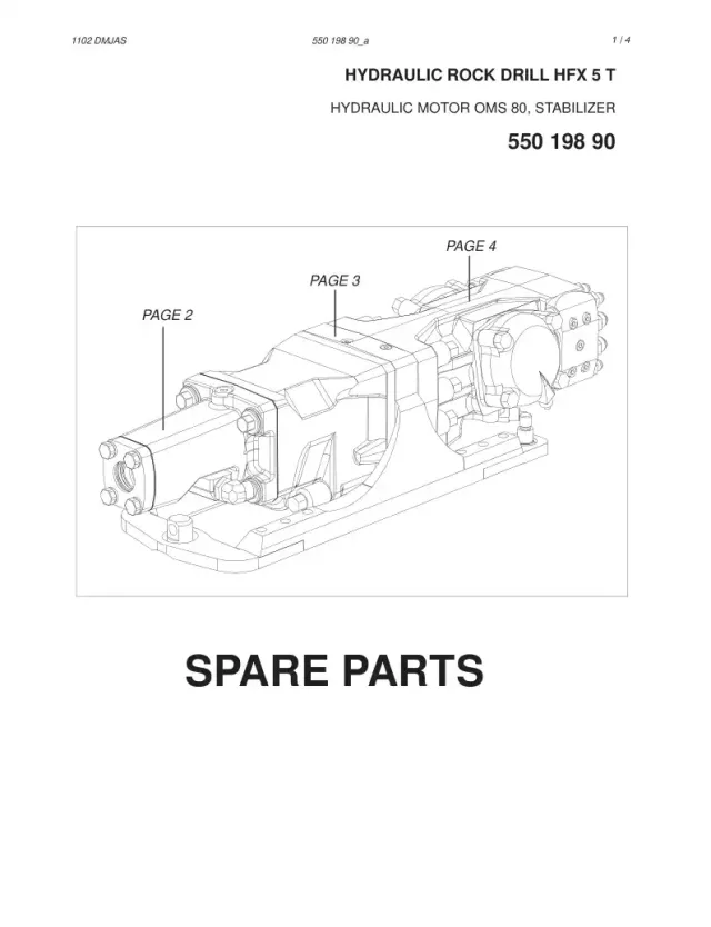 HYDRAULIC ROCK DRILL