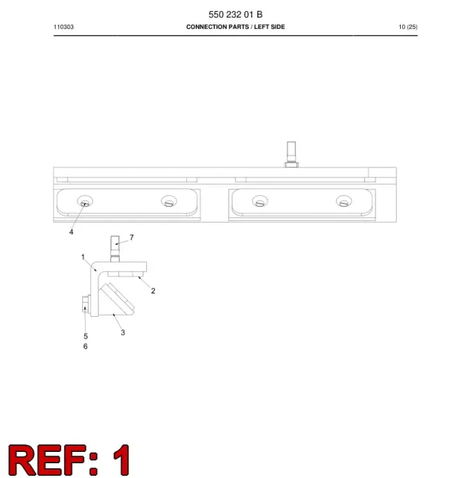 SLIDE FRAME L.H.
