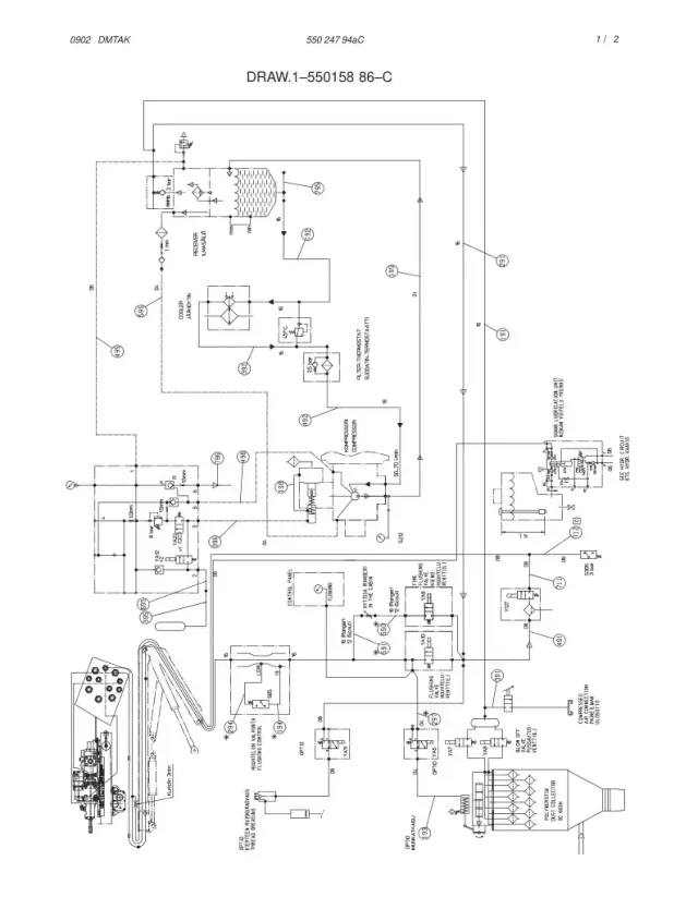PNEUMATIC DIAGRAM, POWERP. (1-