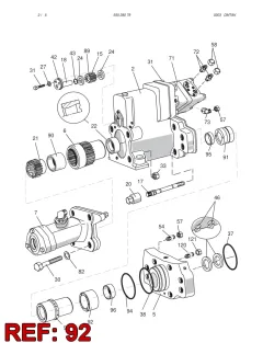 Sandvik STABILIZER PİSTON, Yerüstü — teknik çizim