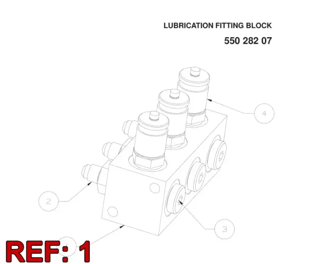 LUBRICATION FITTING BLOCK