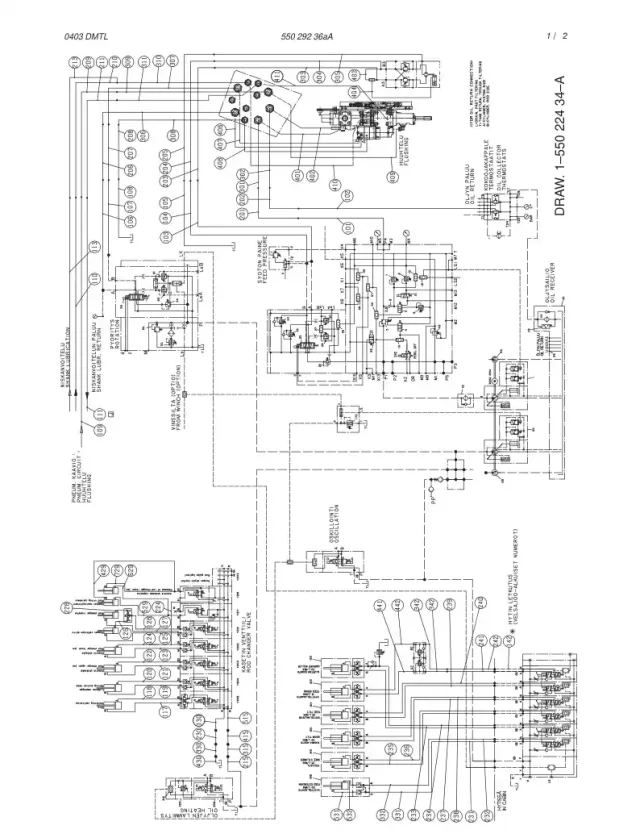 HDRAULIC DIAGRAM, BOOM (1-550