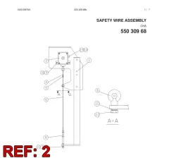Sandvik SAFETY LIMIT SWITCH *SEE I-TEXT* RB, Yerüstü — teknik çizim