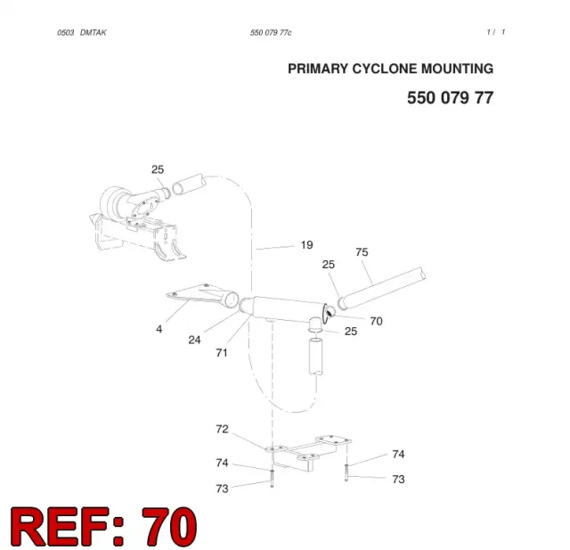 COVER PRIMARY CYCLONE