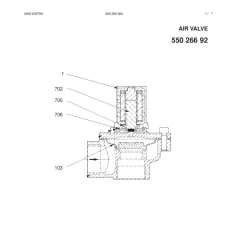 Sandvik DIAPHRAGM (SEE TXT) — diagrama técnico
