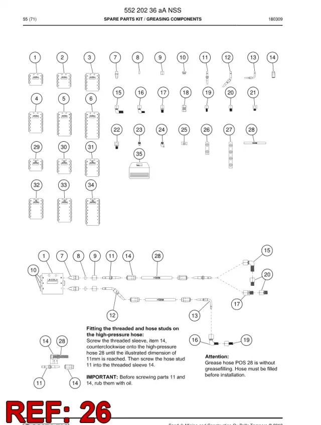 LOCKING, LUBRICATION FITTINGS