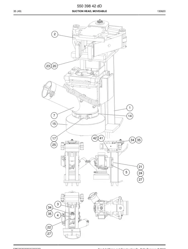 SUCTION HEAD, MOVEABLE