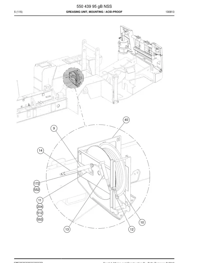 GREASING UNIT, MONTAGE